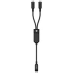 Дата кабель USB 2.0 USB-C 2in1 0.8m + sub 0.4m, 100W, C5-11 Acefast (6974316280149)