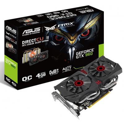 Видеокарта ASUS GeForce GTX960 4096Mb STRIX DC2 OC (STRIX-GTX960-DC2OC-4GD5)