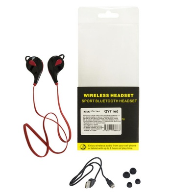 Наушники Smartfortec QY7 red (44640)