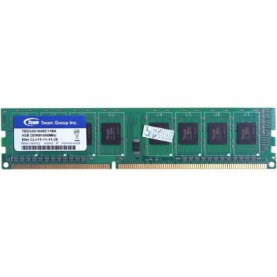 Модуль памяти для компьютера DDR3 4GB 1600 MHz Team (TED34GM1600C11BK / TED34G1600C11BK)