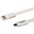 Дата кабель AUZER USB 2.0 – Micro USB 1.0м White (AC-M1WH)