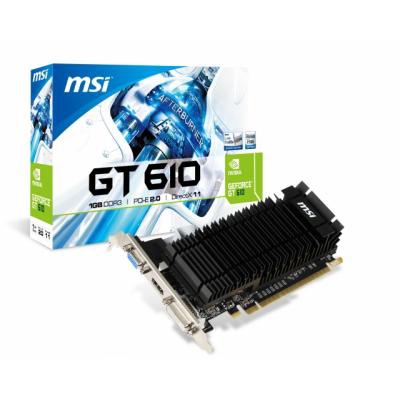 Видеокарта GeForce GT610 1024Mb MSI (N610-1GD3H/LPV1)