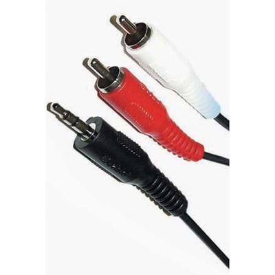 Кабель мультимедійний Jack 3.5mm папа/2RCA папа, 7.5m Atcom (10710)