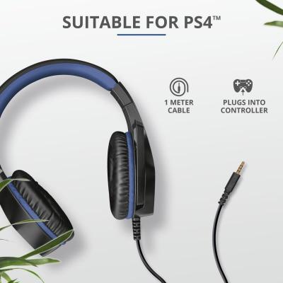 Наушники Trust GXT 404B Rana Gaming Headset for PS4 3.5mm BLUE (23309)