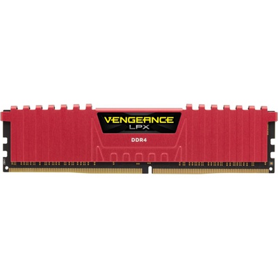 Модуль памяти для компьютера DDR4 8GB 2400 MHz Vengeance LPX Red CORSAIR (CMK8GX4M1A2400C16R)