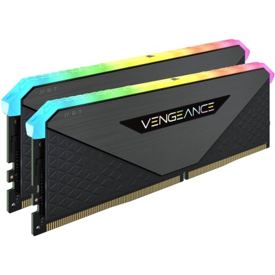 Модуль пам'яті для комп'ютера DDR5 64GB (2x32GB) 5600 MHz Vengeance RGB Black Corsair (CMH64GX5M2B5600C36)