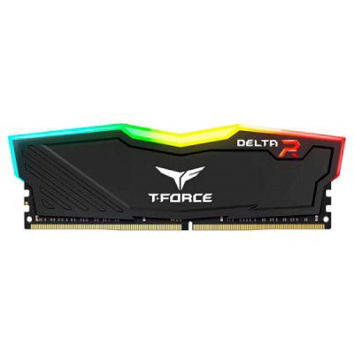 Модуль памяти для компьютера DDR4 8GB 2666 MHz T-Force Delta Black RGB Team (TF3D48G2666HC15B01)