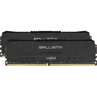 Модуль памяти для компьютера DDR4 16GB (2x8GB) 2400 MHz Ballistix Black MICRON (BL2K8G24C16U4B)