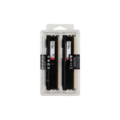 Модуль памяти для компьютера DDR3 8GB (2x4GB) 1866 MHz Fury Beast Black Kingston Fury (ex.HyperX) (KF318C10BBK2/8)