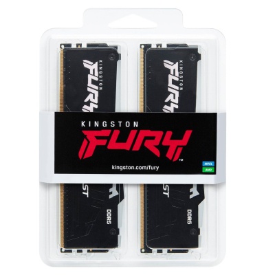 Модуль пам'яті для комп'ютера DDR5 32GB (2x16GB) 5600 MHz FURY Beast RGB Kingston Fury (ex.HyperX) (KF556C40BBAK2-32)