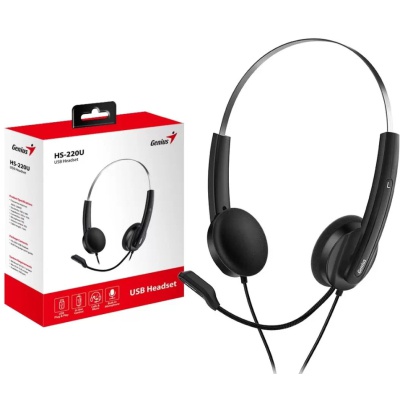 Навушники Genius HS-220U USB Black (31710020400)