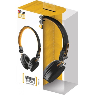 Наушники Trust Urban Revolt Fyber Headphone Black-Orange (20079)
