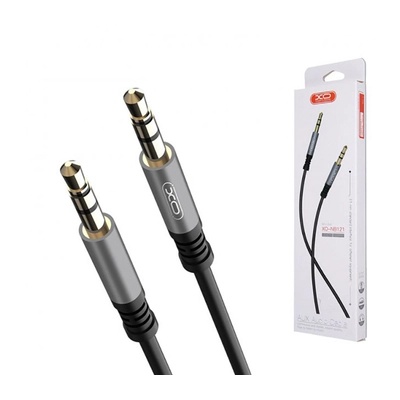 Кабель мультимедійний 3.5mm M to 3.5mm M 1.0m black XO (XO-NB121)