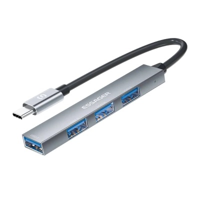Концентратор Essager USB-C to 4xUSB 2.0 (EHBC04-FY10-P)