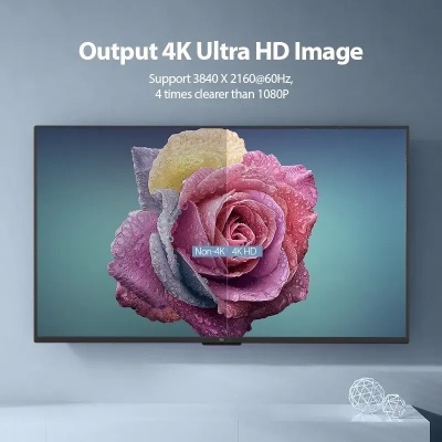 Кабель мультимедійний HDMI M to HDMI M 0.5m black Vention (AAIBD)