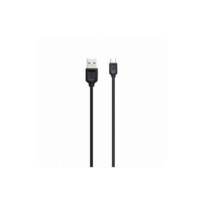Дата кабель USB 2.0 AM to Micro 5P 1.0m 2.1A black XO (NB36-M-1-BK)