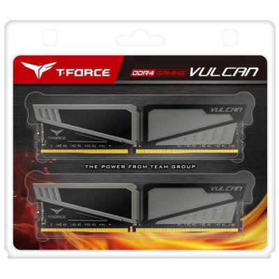 Модуль памяти для компьютера DDR4 16GB (2x8GB) 2666 MHz T-Force Vulcan Gray Team (TLGD416G2666HC15BDC01)