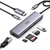Концентратор Ugreen USB3.1 Type-C to HDMI/USB 3.0x2/RJ45/SD/TF/PD 100W CM512 (60515)