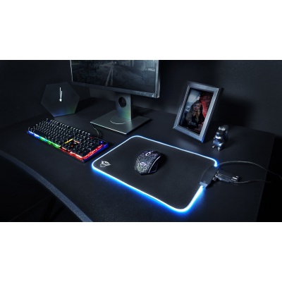 Коврик для мышки Trust GXT 765 Glide-Flex RGB Mouse Pad with USB Hub Black (23646)
