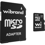 Карта пам'яті Wibrand 8GB microSD class 10 (WICDHC10/8GB-A)