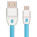 Дата кабель Drobak USB 2.0 - Micro USB 2А (DR-1624) плоский (Blue) 1,0м (219090)