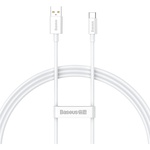 Дата кабель USB 2.0 AM to Type-C 1.0m 5A White Baseus (CAYS001302)