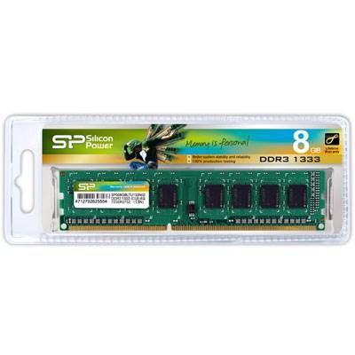 Модуль памяти для компьютера DDR3 8GB 1333 MHz Silicon Power (SP008GBLTU133N01 / SP008GBLTU133N02)