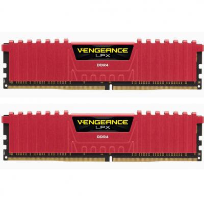 Модуль памяти для компьютера DDR4 32GB (2x16GB) 2400 MHz Vengeance LPX Red CORSAIR (CMK32GX4M2A2400C14R)