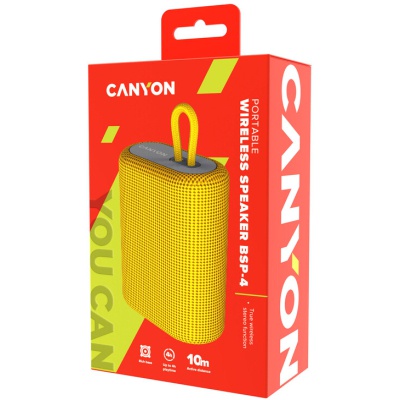 Акустична система Canyon BSP-4 Bluetooth Yellow (CNE-CBTSP4Y)