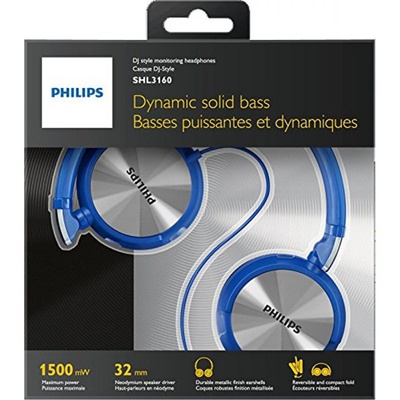 Наушники PHILIPS SHL3160 Blue (SHL3160BL/00)