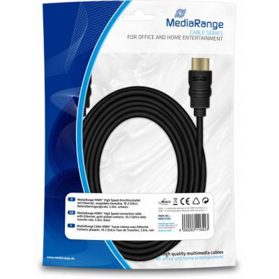 Кабель мультимедийный HDMI to HDMI 5.0m Mediarange (MRCS142)