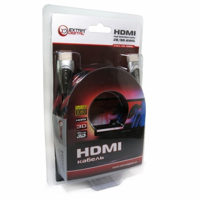 Кабель мультимедийный HDMI to HDMI 3.0m EXTRADIGITAL (KBH1611)