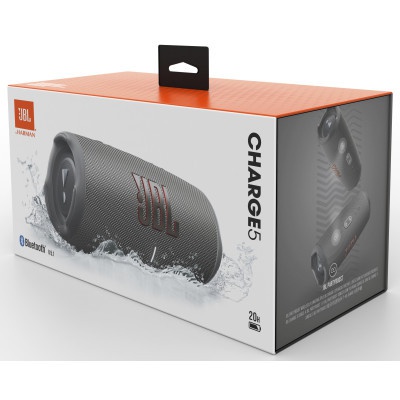 Акустична система JBL Charge 5 Gray + Griffin 20000 mAh (JBLCHARGE5GRYPB)