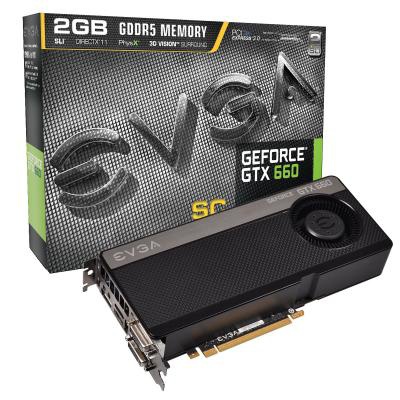 Видеокарта EVGA GeForce GTX660 2048Mb Superclocked (02G-P4-2662-KR)