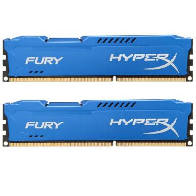 Модуль памяти для компьютера DDR3 16Gb (2x8GB) 1866 MHz HyperX Fury Blu HyperX (Kingston Fury) (HX318C10FK2/16)