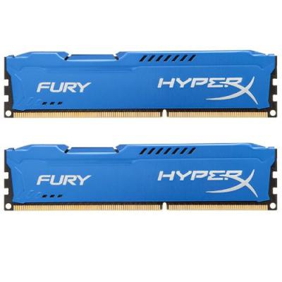 Модуль памяти для компьютера DDR3 16Gb (2x8GB) 1866 MHz HyperX Fury Blu HyperX (Kingston Fury) (HX318C10FK2/16)