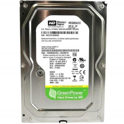 Жесткий диск 3.5'  500Gb Western Digital (#WD5000AUDX-FR#)