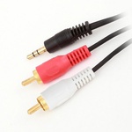 Кабель мультимедийный Jack 3.5mm папа/2RCA папа GEMIX (Art.GC 1806)