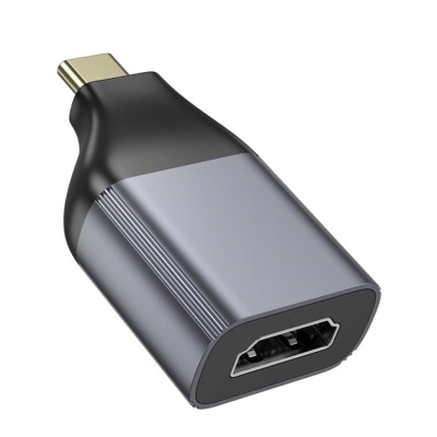 Перехідник USB-C to HDMI F gray HOCO (6942007645584)