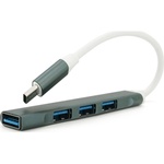 Концентратор Voltronic USB-C 4xUSB 3.0 0.1m black (YT-TC3H4-B)