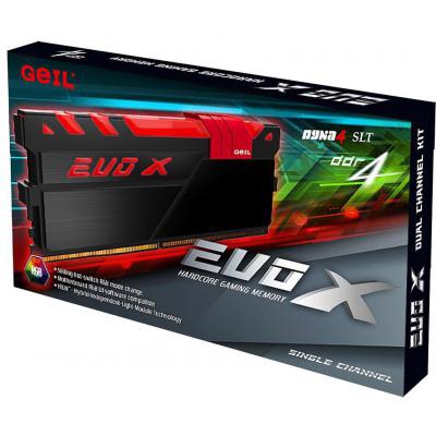 Модуль памяти для компьютера DDR4 16GB (2x8GB) 3000 MHz EVO X RGB GEIL (GEXB416GB3000C15ADC)