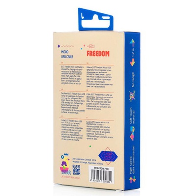Дата кабель JUST Freedom Micro USB Cable Pink (MCR-FRDM-PNK)