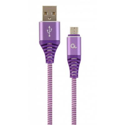 Дата кабель USB 2.0 Micro 5P to AM Cablexpert (CC-USB2B-AMmBM-1M-PW)