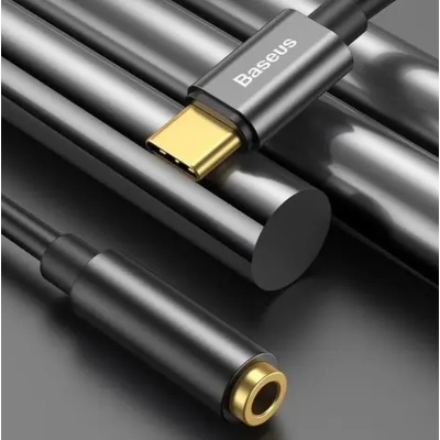 Перехідник USB-C M to 3.5mm F 0.1m black Baseus (CATL54-01)