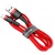Дата кабель USB 2.0 AM to Lightning 2.0m Cafule 1.5A red+red Baseus (CALKLF-C09)