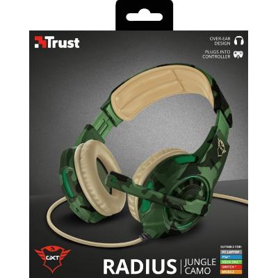 Наушники Trust GXT 310C Radius Gaming Headset Jungle camo (22207)