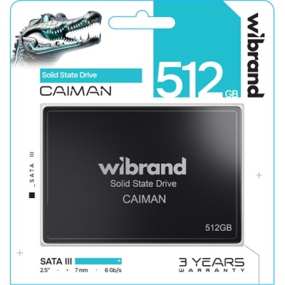 Накопичувач SSD 2.5' 512GB Caiman Wibrand (WI2.5SSD/CA512GBST)