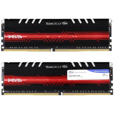 Модуль памяти для компьютера DDR4 32GB (2x16GB) 2400 MHz Delta White LED Team (TDTWD432G2400HC15BDC01)