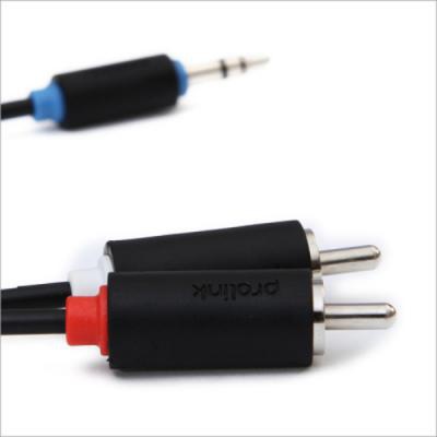 Кабель мультимедійний Jack 3.5mm папа/2RCA папа 1.5m Prolink (PB103-0150)