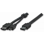 Кабель для передачи данных eSATA to eSATA+mini USB 1.0m Manhattan (325318)